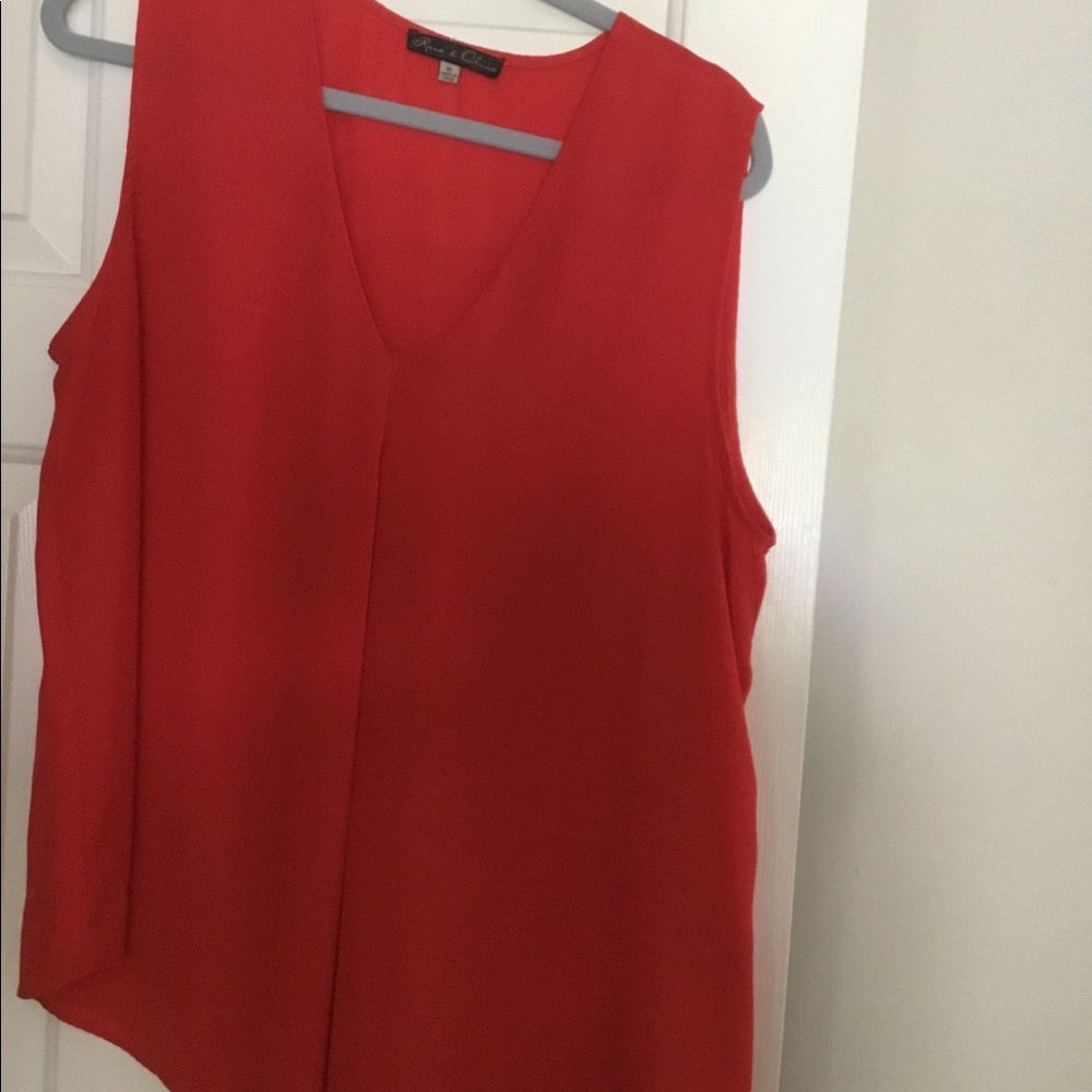 Red blouse